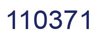 Number 110371 blue image