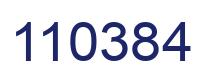 Number 110384 blue image