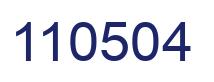 Número 110504 imagen azul