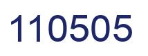 Number 110505 blue image