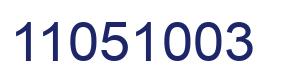 Number 11051003 blue image