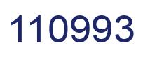 Number 110993 blue image