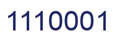 Número 1110001 imagen azul