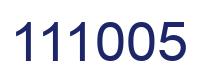 Number 111005 blue image
