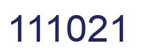 Número 111021 imagen azul