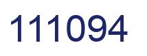 Number 111094 blue image