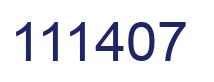 Número 111407 imagen azul