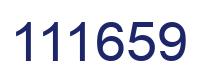 Number 111659 blue image