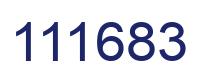 Number 111683 blue image