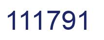 Number 111791 blue image