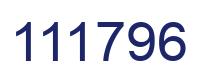 Number 111796 blue image