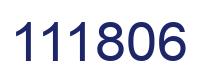 Number 111806 blue image