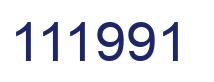 Number 111991 blue image