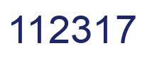 Number 112317 blue image