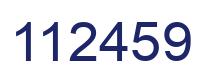 Number 112459 blue image