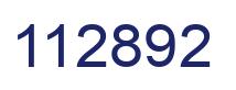 Number 112892 blue image
