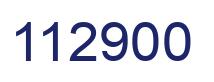 Number 112900 blue image