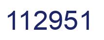 Número 112951 imagen azul