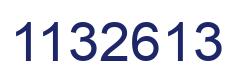 Number 1132613 blue image