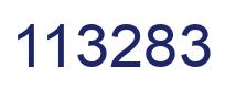 Number 113283 blue image