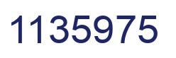 Número 1135975 imagen azul