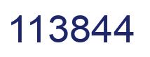 Number 113844 blue image