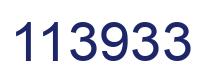 Number 113933 blue image