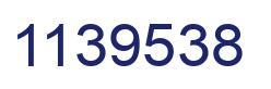 Number 1139538 blue image