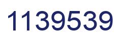 Number 1139539 blue image