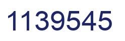 Number 1139545 blue image