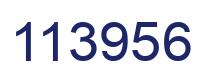 Number 113956 blue image