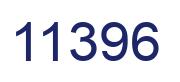 Number 11396 blue image