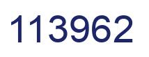 Number 113962 blue image
