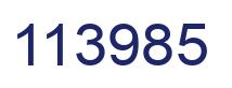 Number 113985 blue image