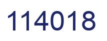 Number 114018 blue image