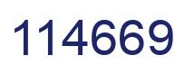 Número 114669 imagen azul