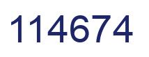 Número 114674 imagen azul