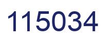 Number 115034 blue image