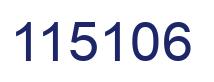 Number 115106 blue image