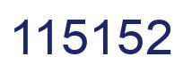 Number 115152 blue image
