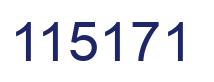 Number 115171 blue image