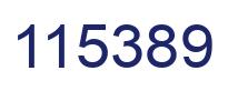 Number 115389 blue image