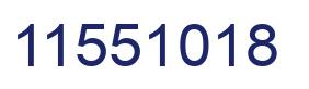 Number 11551018 blue image