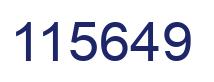 Number 115649 blue image