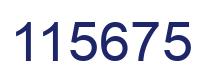 Number 115675 blue image