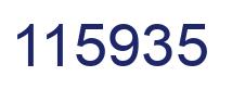 Número 115935 imagen azul