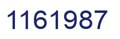 Number 1161987 blue image