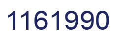 Number 1161990 blue image