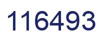 Number 116493 blue image