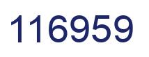 Number 116959 blue image